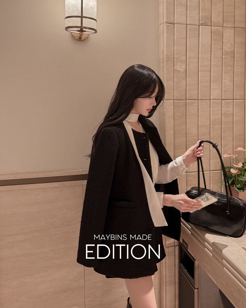 MAYBINS（メイビンス）の「Tweed one piece jacket（Jackets/Outerwear）」