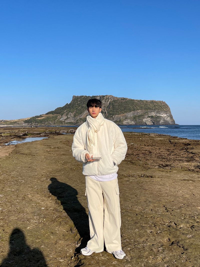 Pleddy Rabbit Fur Zip Up Jacket (5color)