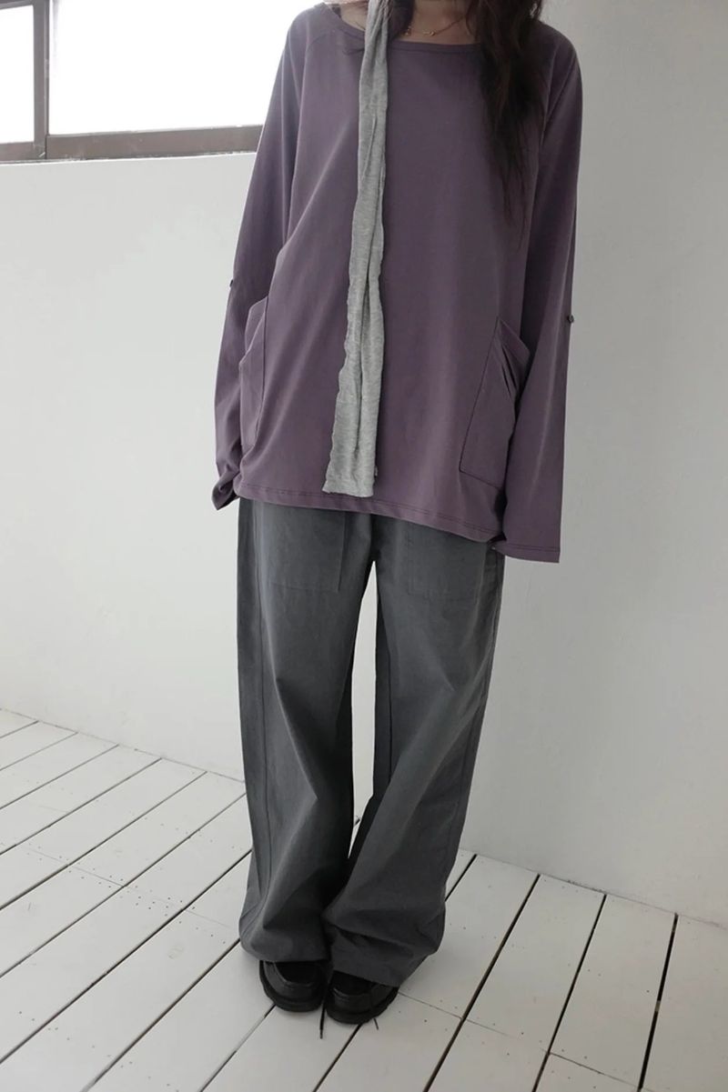 mute cotton pants (3c)