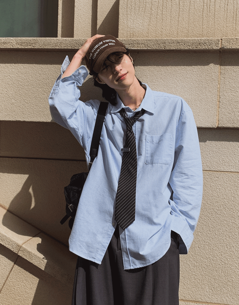 2PLAN（ツープラン）の「メイナーオックスフォードオーバーフィットシャツ ( 6 color)（Tops）」