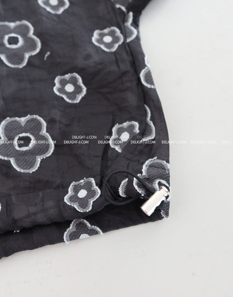 Summer Flower See-Through Windbreaker Windbreaker