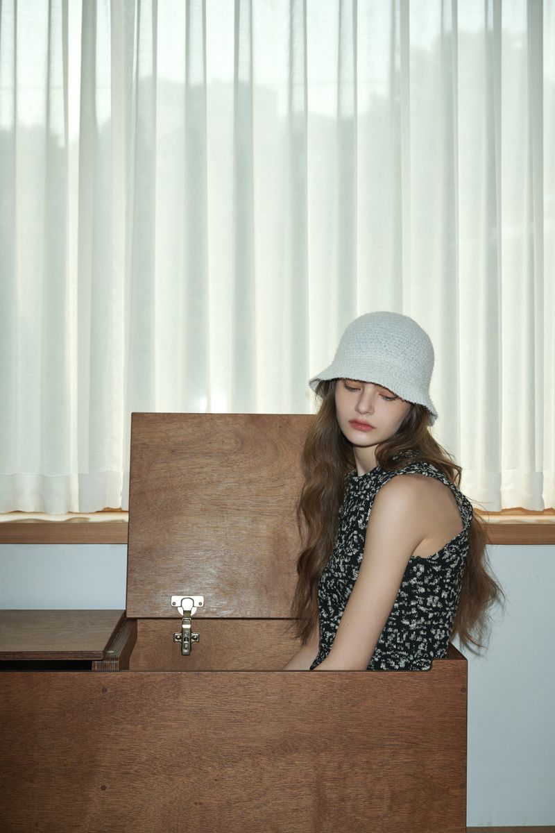 PONY bucket hat_ivory
