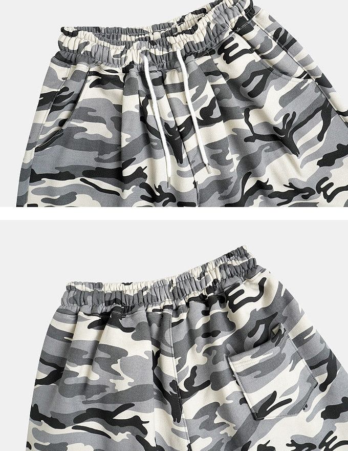 Camouflage Wide String Pants