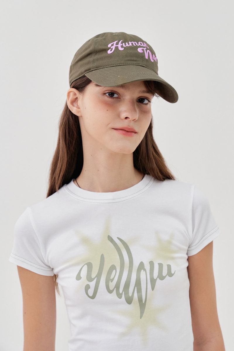 HUMAN NERD BALL CAP_KHAKI