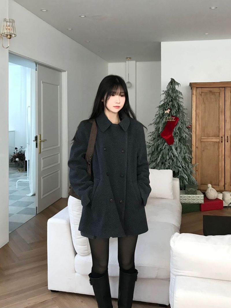 Innerf Wool Half Coat (3 colors)