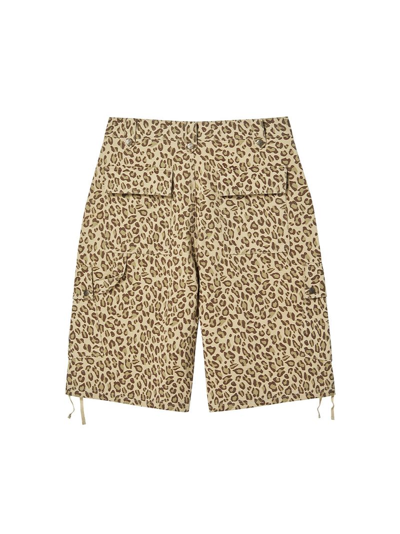 PATTERN CARGO HALF PANTS (LEOPARD)