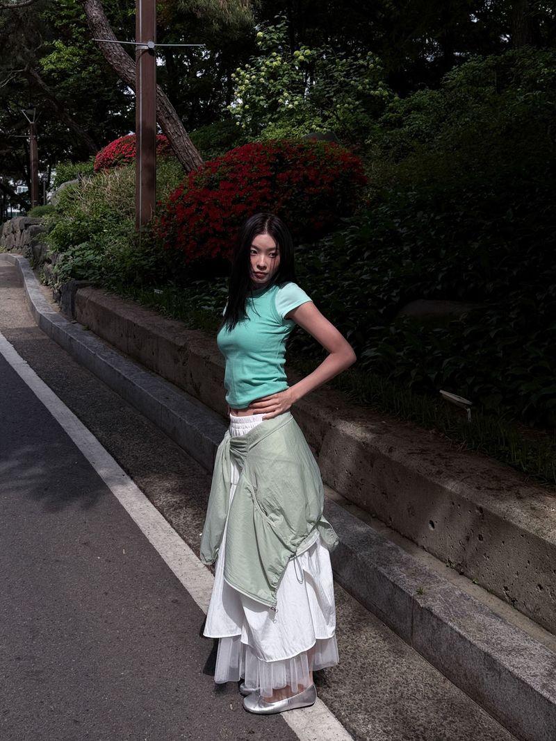  RIB LAYERED SLEEVELESS
