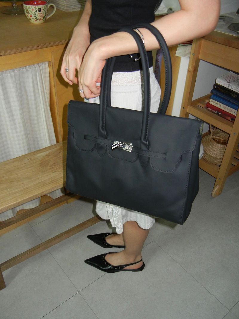 Jelly Clear Birkin Tote Shoulder Bag