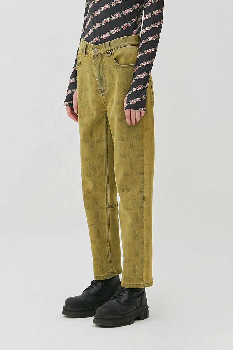 FLIP Denim Pants_Mustard Gold