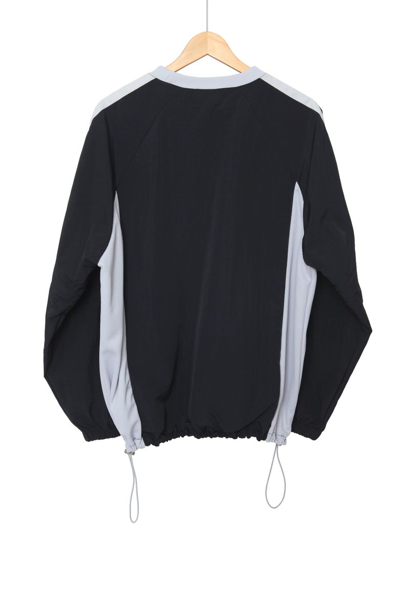 two-way nylon sweatshirt