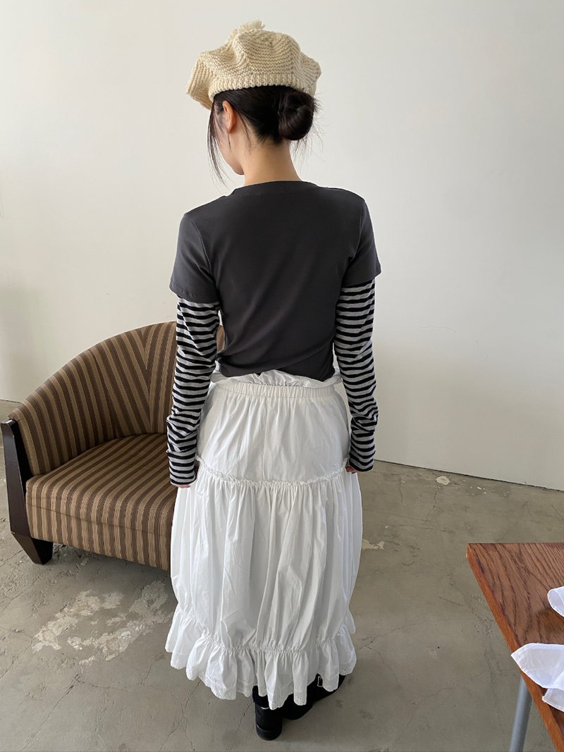 maroni shirring skirt