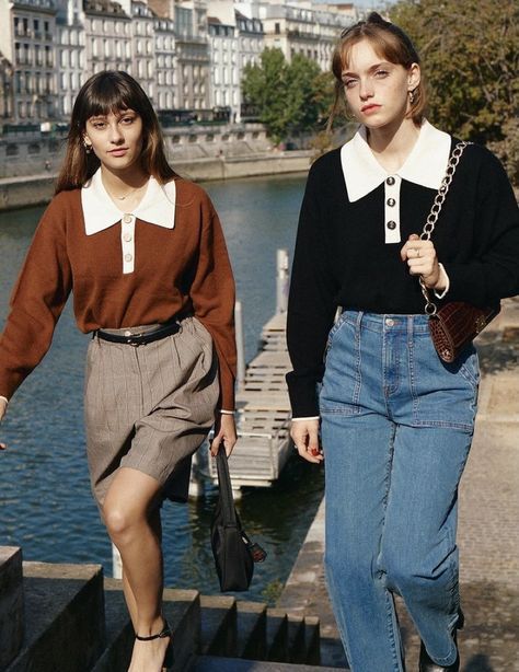 Open high-neck knit T