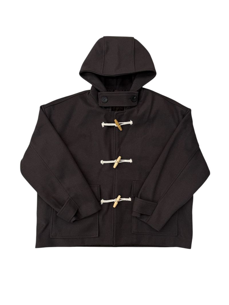 Wool Hooded Duffle Coat (3 Colors)
