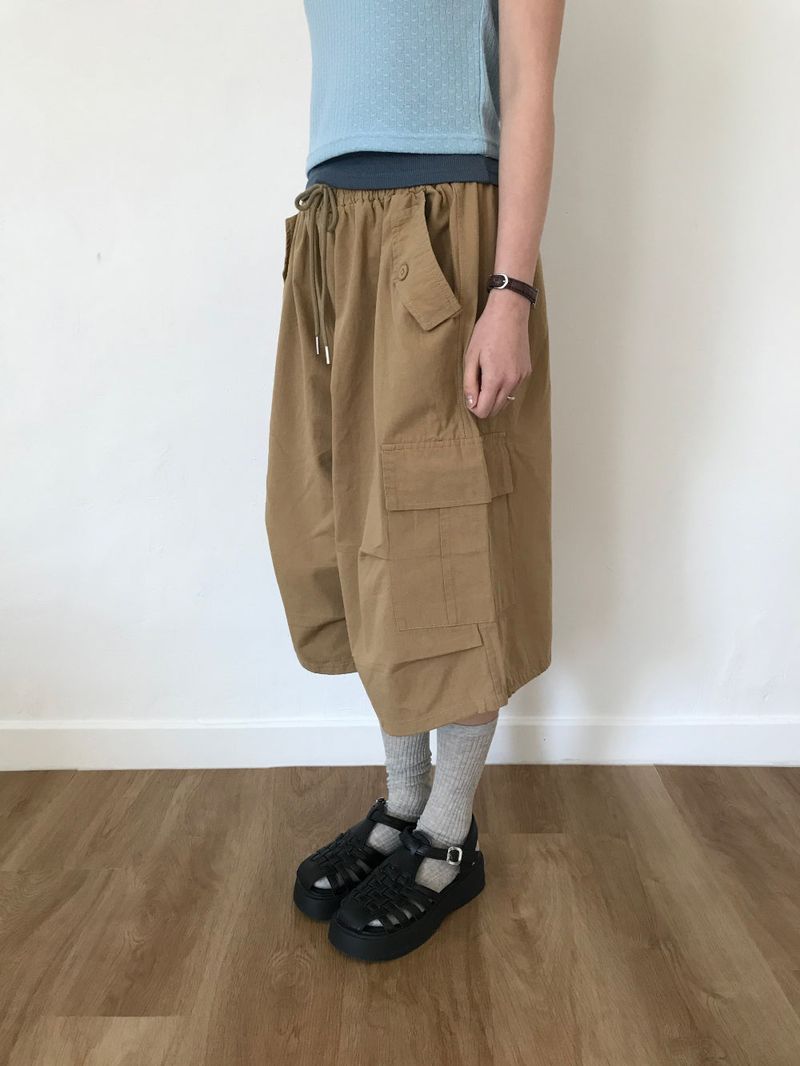 Move Cargo Bermuda Pants (4color)