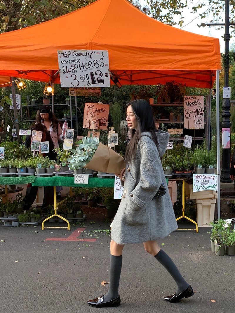 [MADE] Toit wool alpaca handmade toggle hood coat