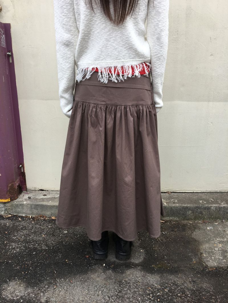 Antique Fold Skirt (3color)
