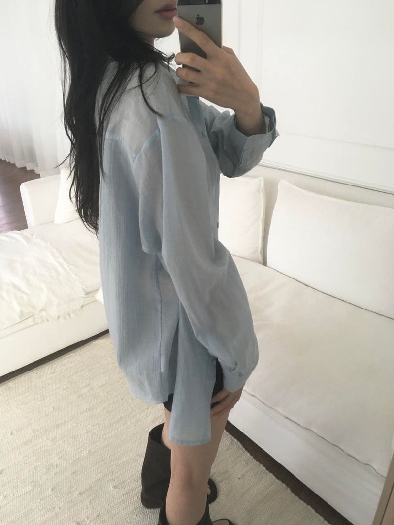 Creme Oversized Shirt
