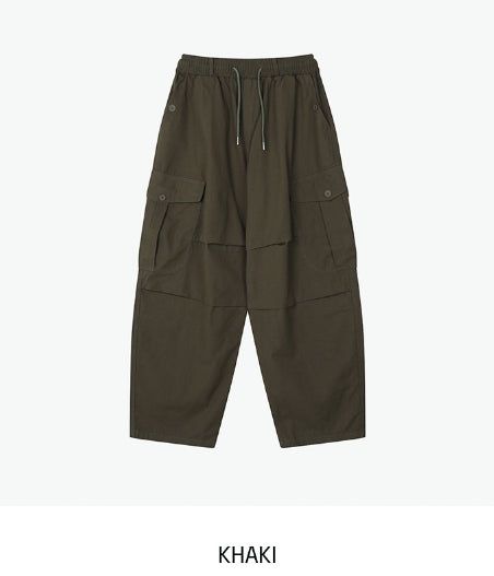 Russet Parachute Button Cargo Pants