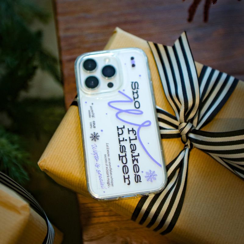 【MADE】(2type) Snow Violet Jelly hard Phone case