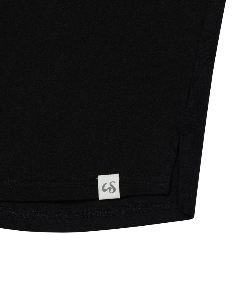 PLACKET RIBBED T-SHIRT(BLACK)