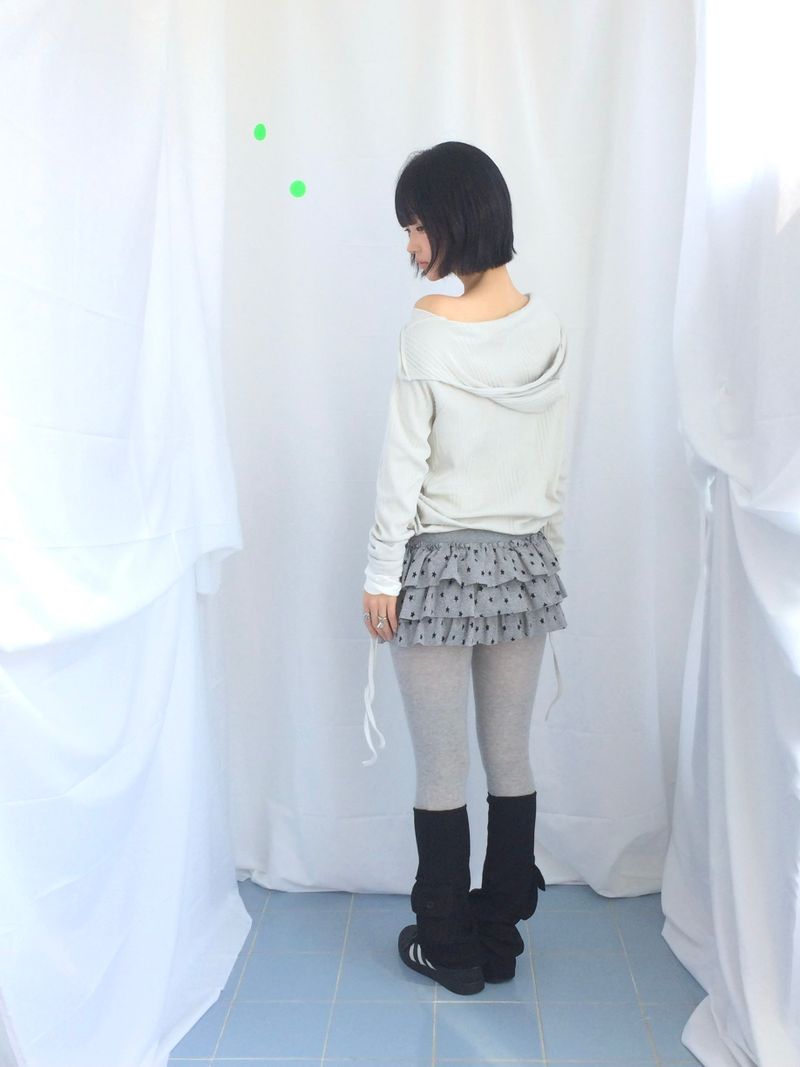 Lenny Shirring High-Neck Knitwear