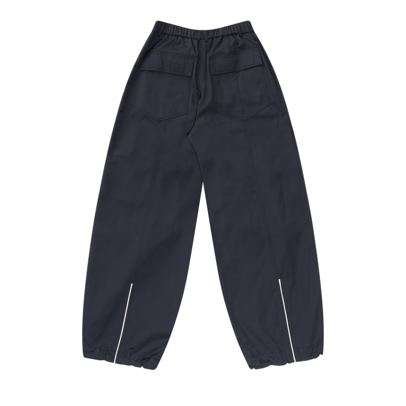 Piping Pin-Tuck Pants (Dark Gary)