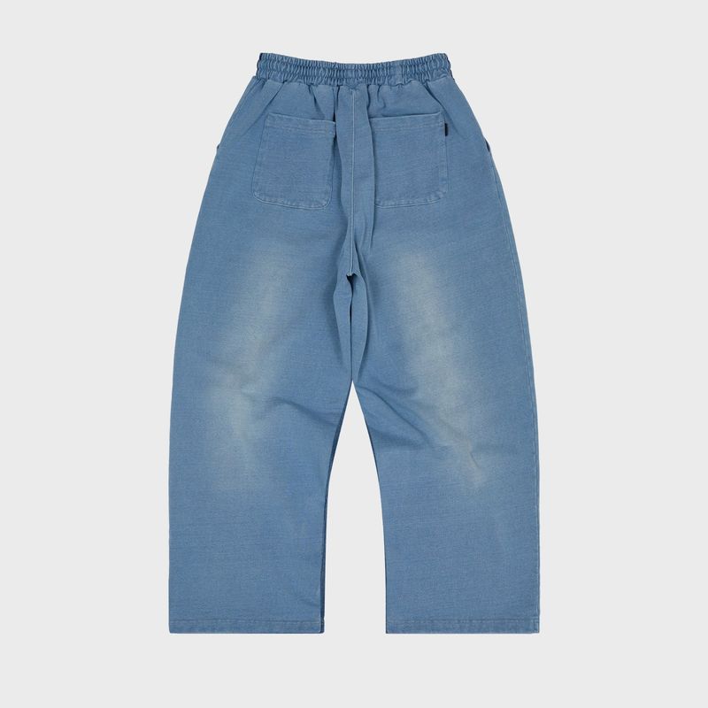YK Applique Denim Sweat pants