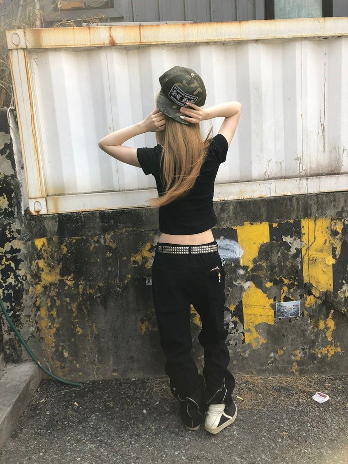 Cyber Black Zip Pants