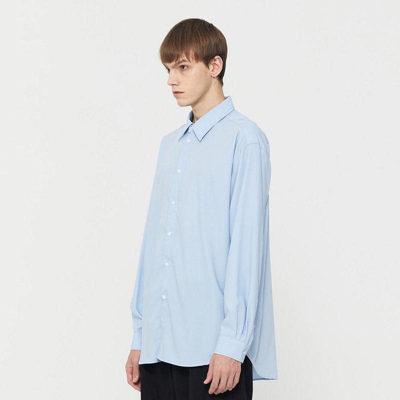Organic Micro Shirt Sky Blue