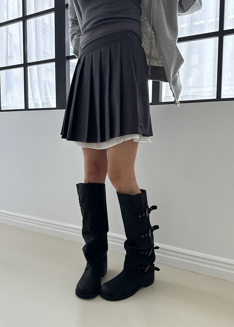 LAYER PLEATS SKIRT