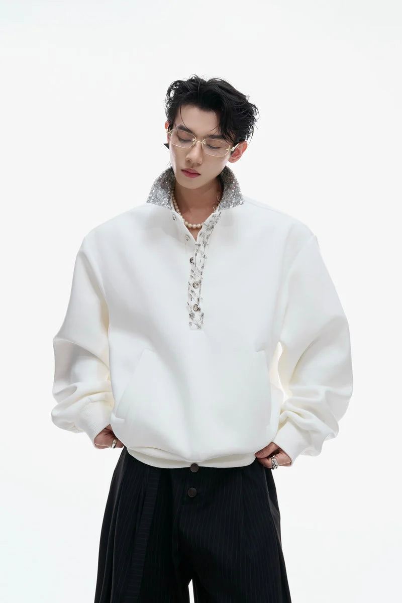 Argue Cultureの「Sequin Pin Detail Polo Sweatshirt（Tops）」