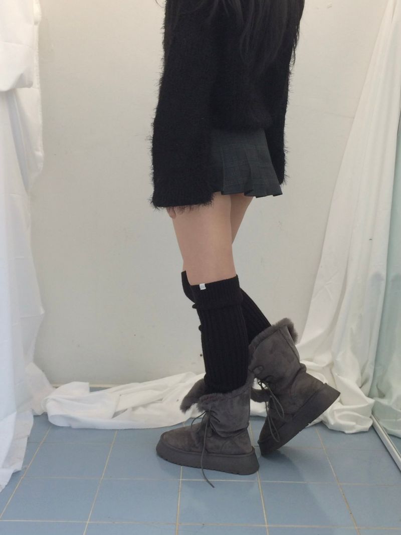 Shoulder collar loose knitwear