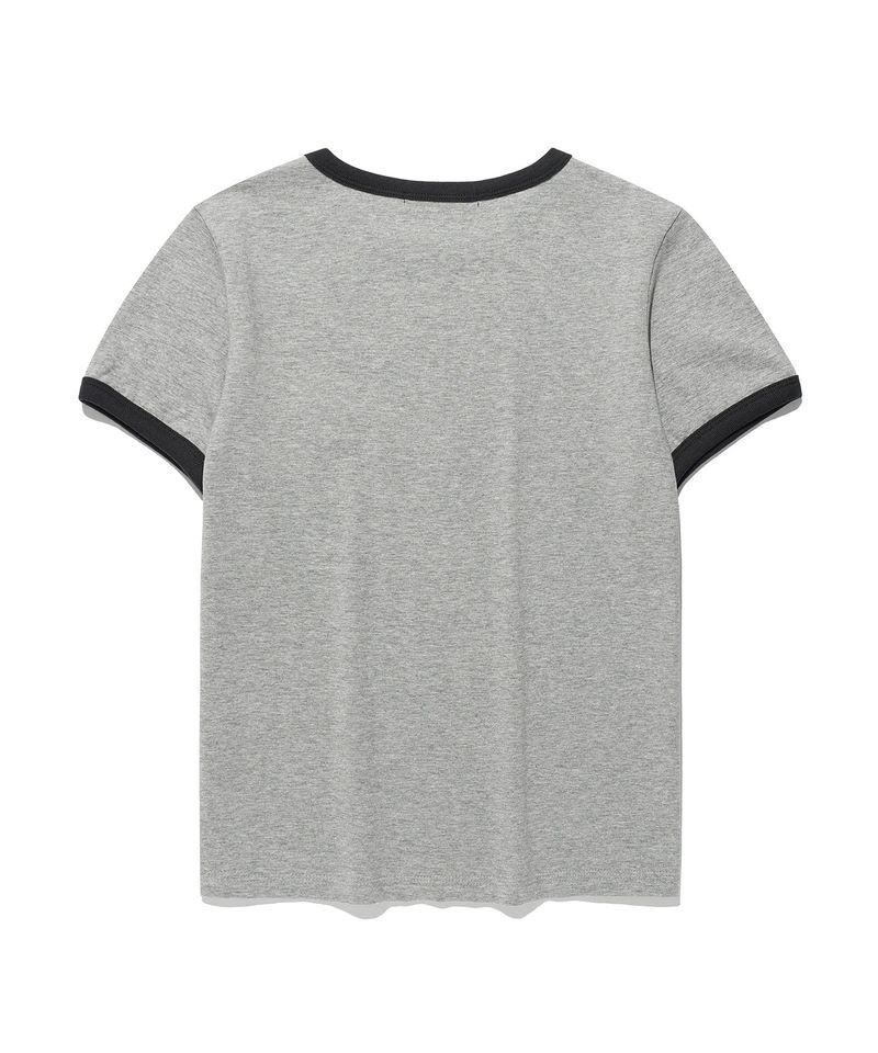 Kims Bam Line Ringer Tee Grey (KIB6MFT508A)
