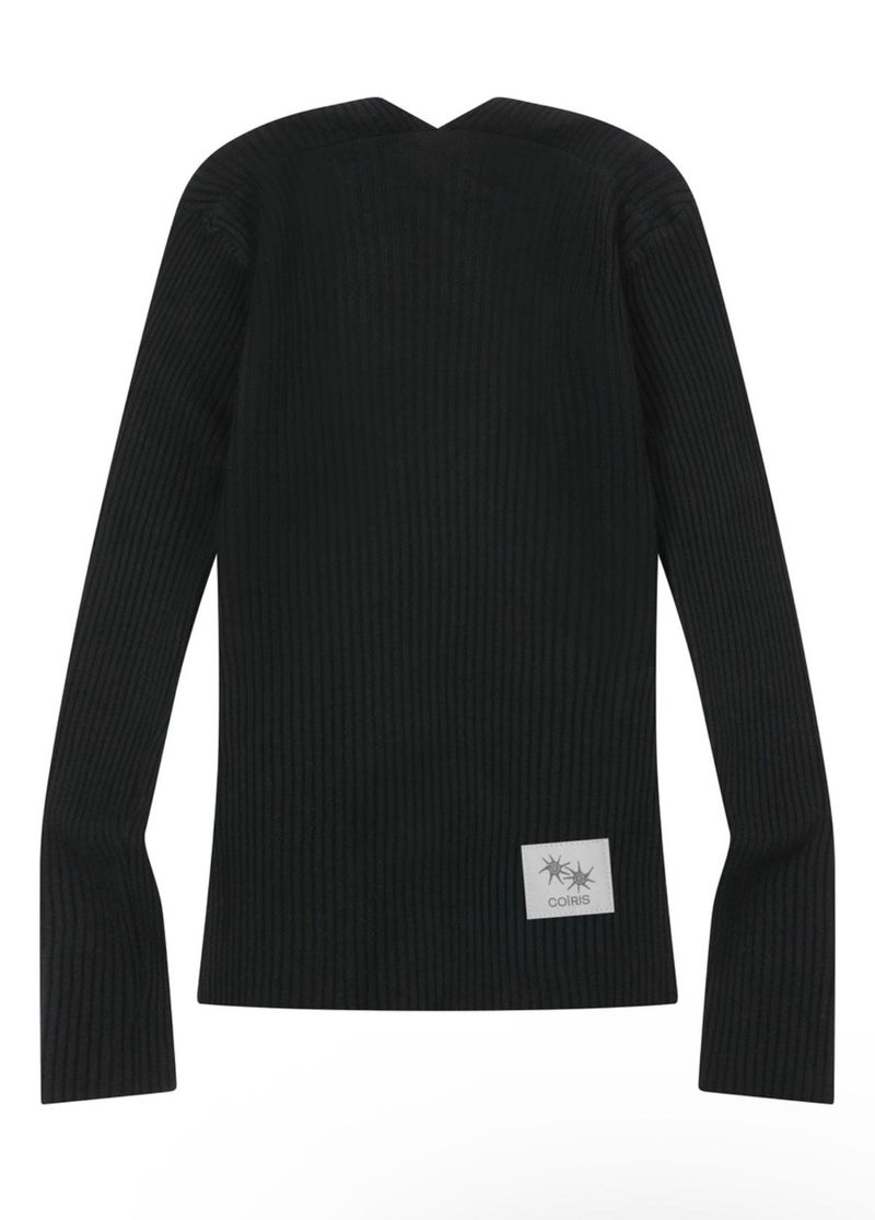 RAHI BOLERO NECK KNIT (2COLOR)