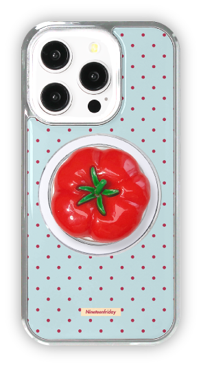Grip SET) 3D TOMATO MAGSAFE Dot iPhone Phone Case