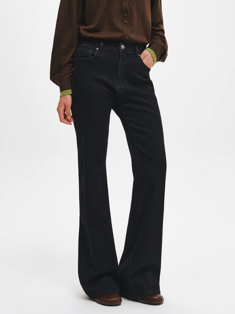 BOOTCUT WASHING DENIM PANTS