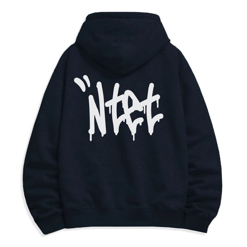graffiti font logo 2-way zip-up (4color)