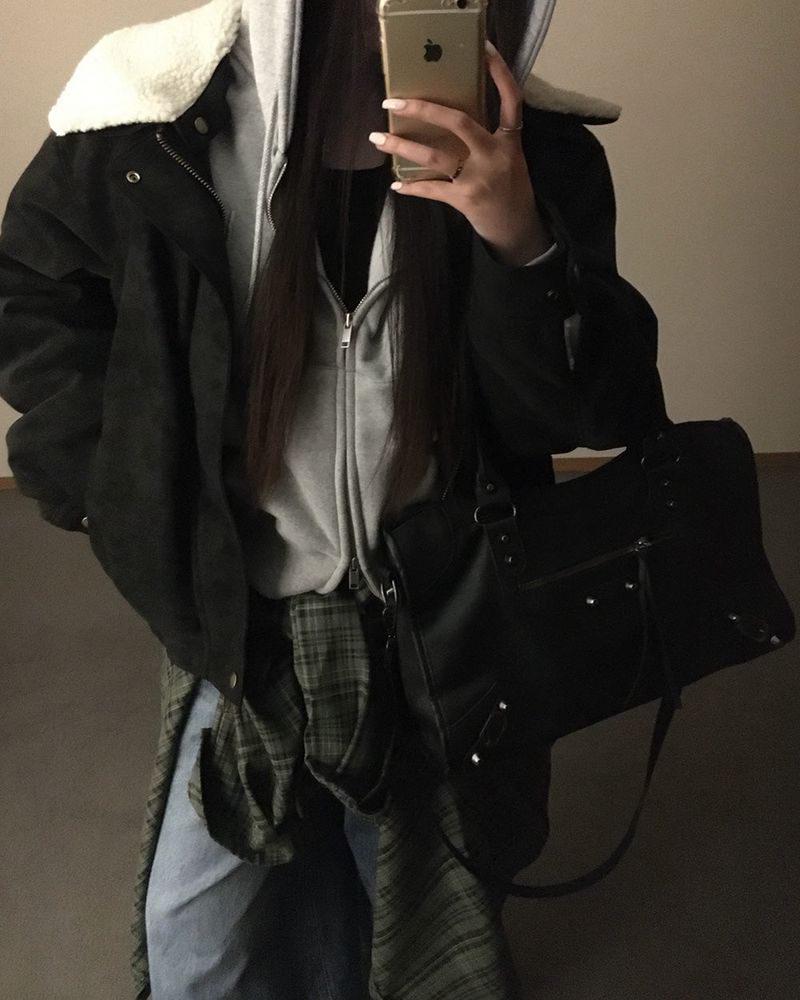 [ORIGINAL] Clump Suede Shearling Mouton Jumper
