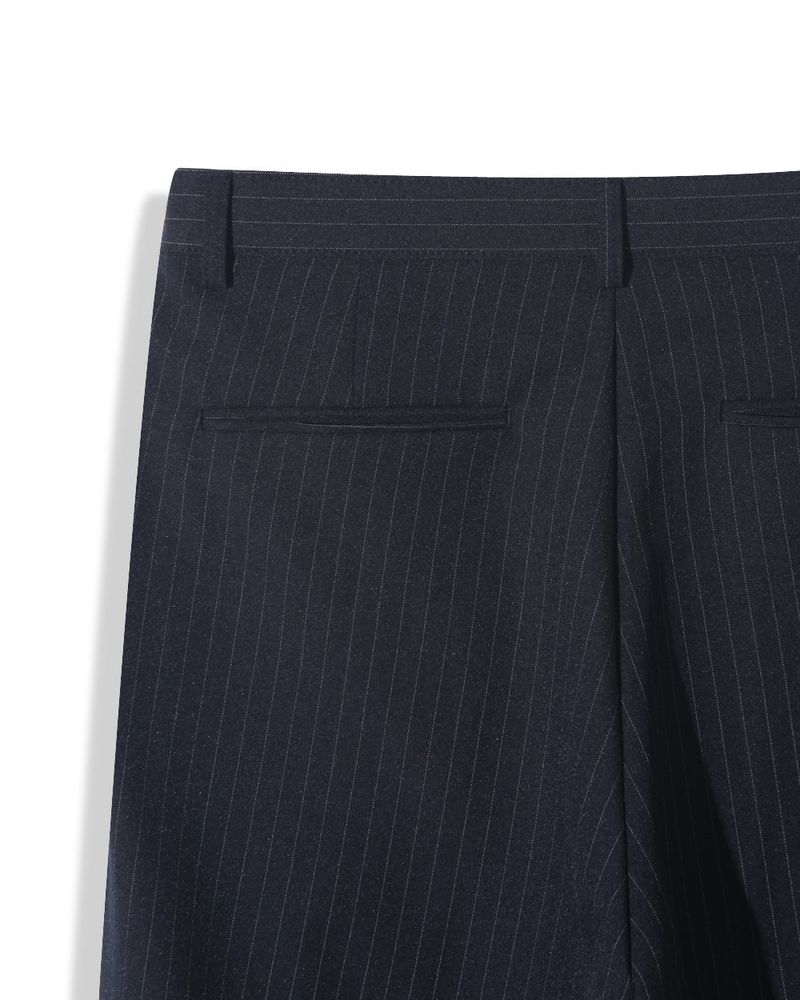 Lentic Side Pintuck Striped Slacks