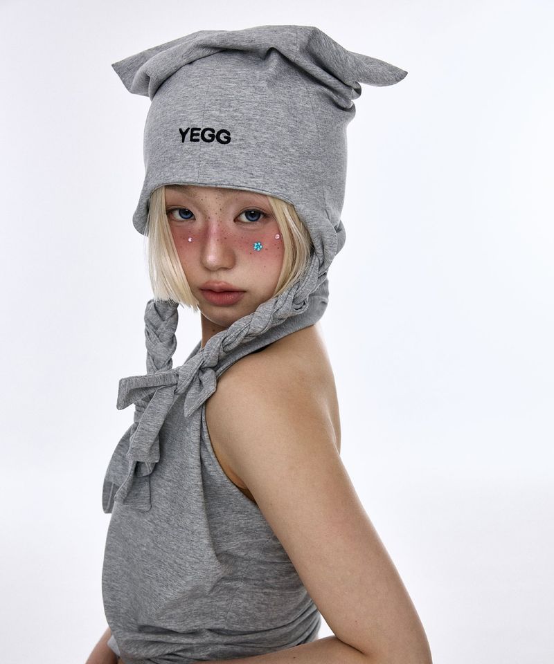 Eyelet Sleeveless Gray