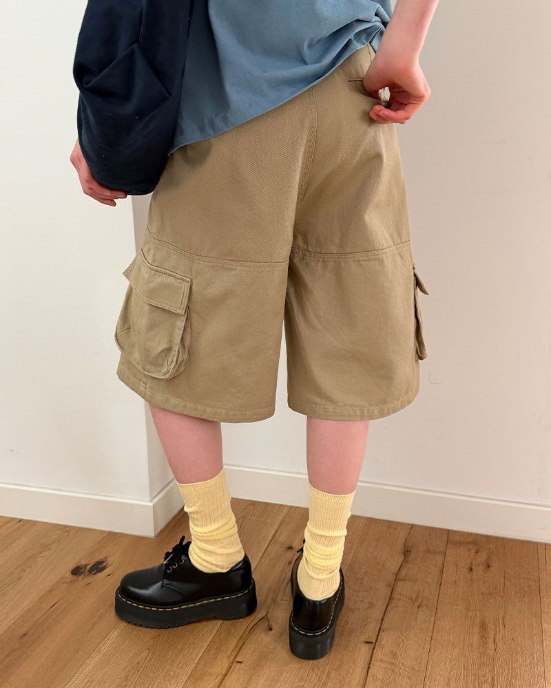 [ORIGINAL] Ground Cargo Bermuda Cotton Pants