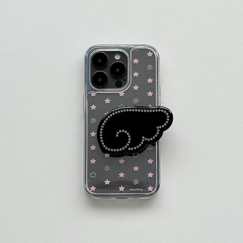 [jelly hard] swirl star case - pink