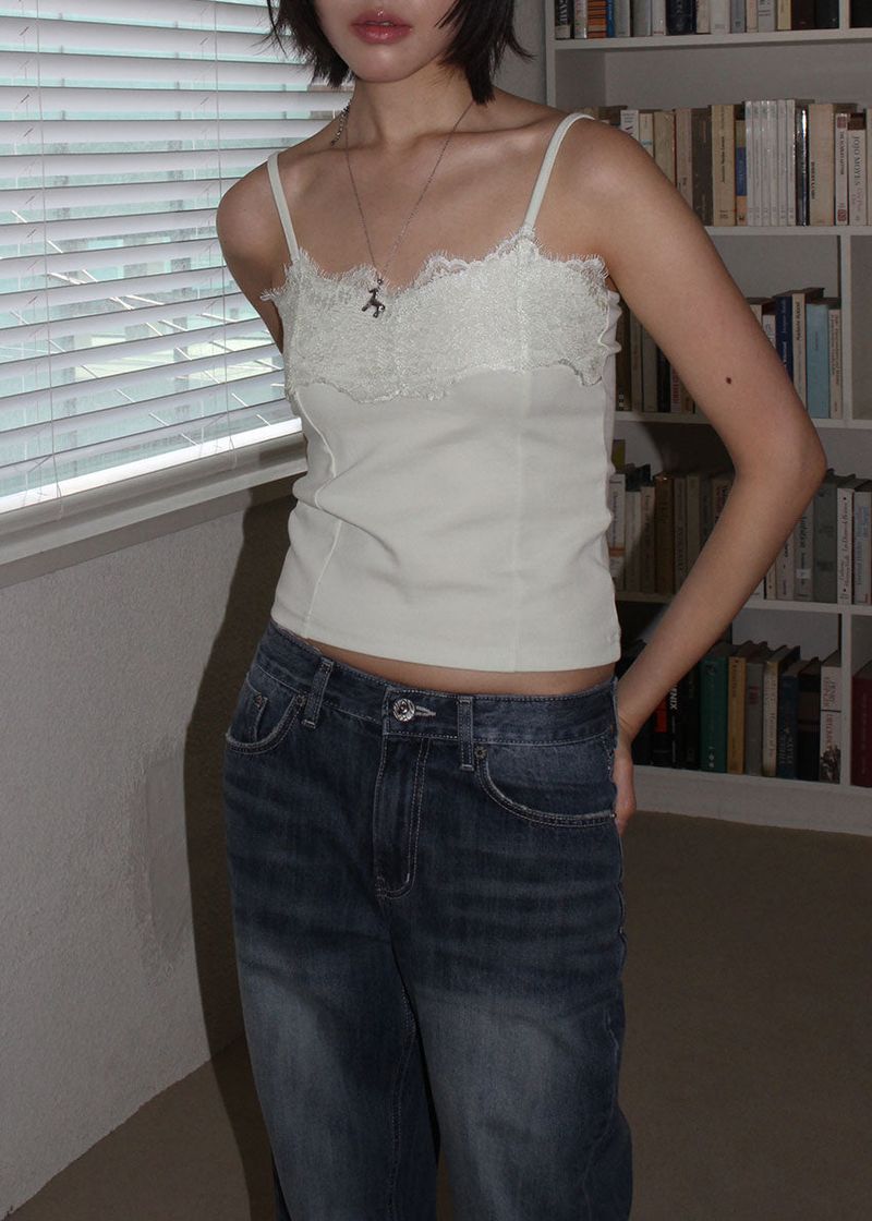 LACE LINE SLEEVELESS (4color)