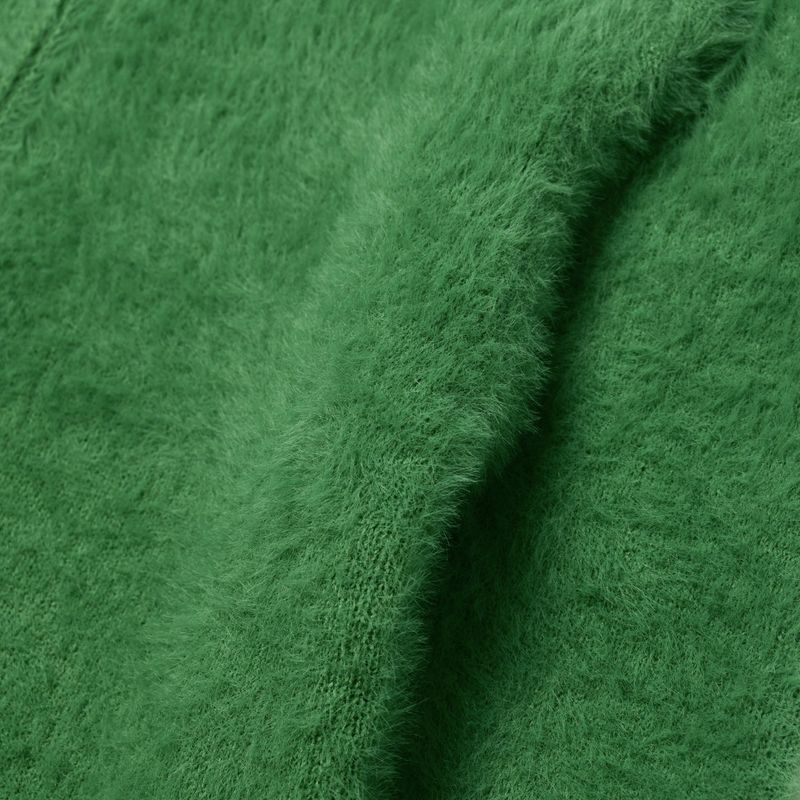 [LINE] Mohair Wool Blend Knit Zip-Up