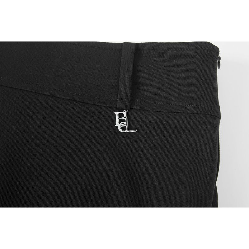 BELT MINI SKIRT-BLACK