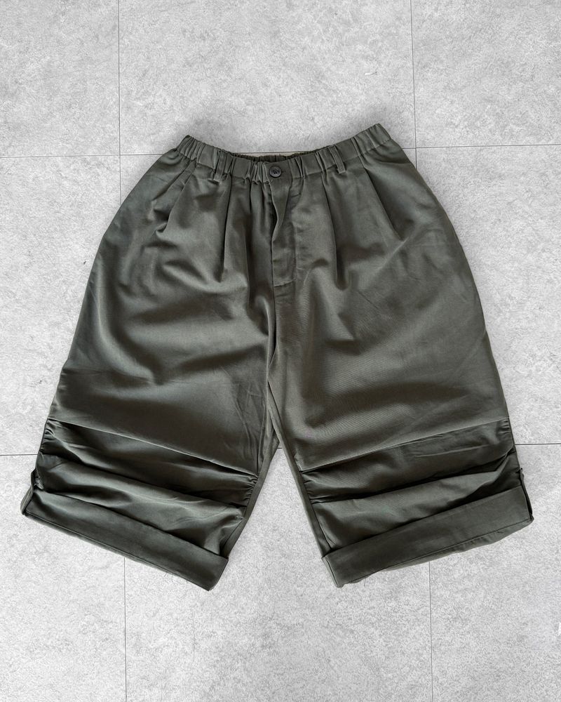 BUBBLE ROLL-UP BERMUDA PANTS