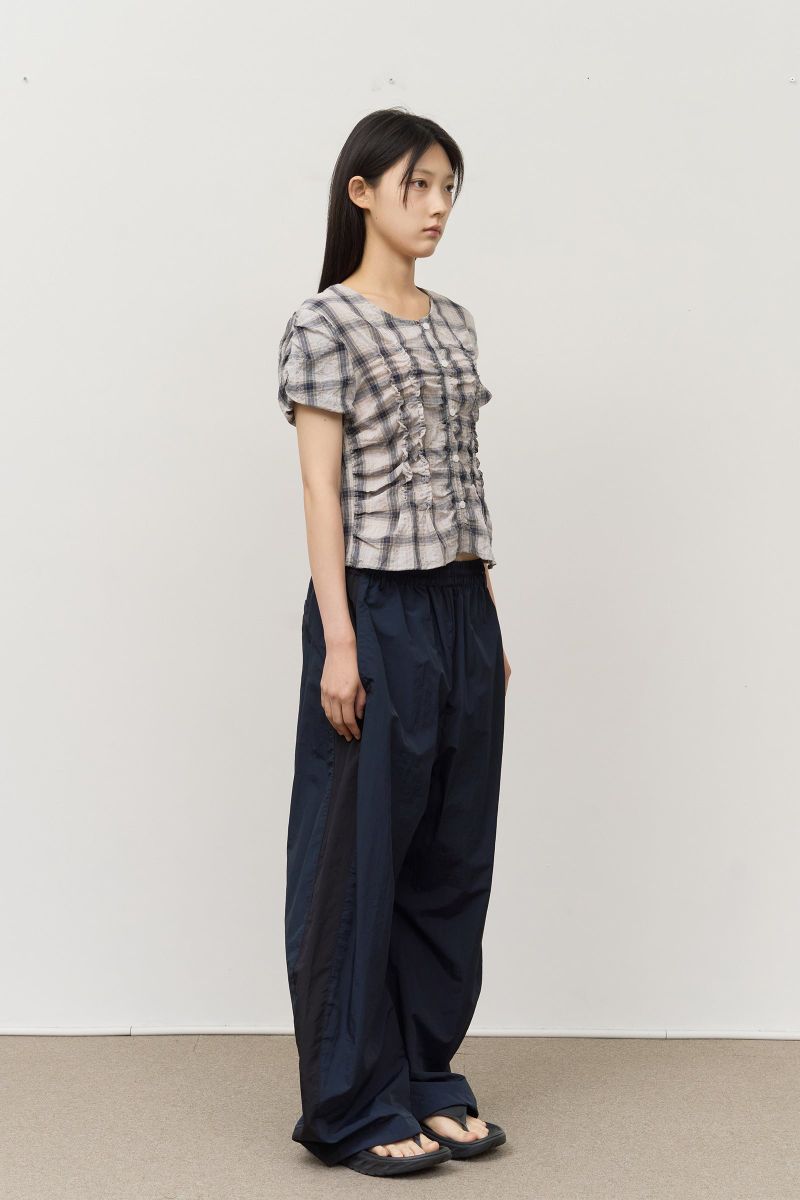 (W) Heal Shirring Blouse