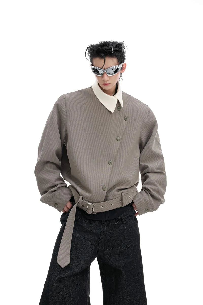 Argue Cultureの「Asym Button Point Collar Jacket（Jackets/Outerwear）」