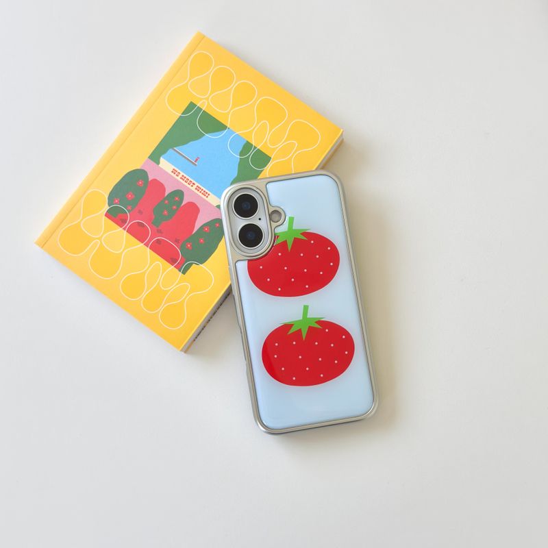 SUMMER TOMATO Silver Epoxy Case