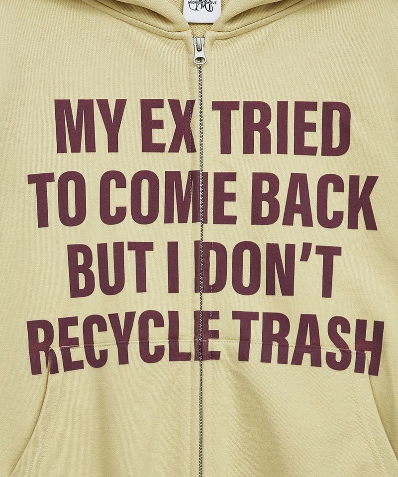 pt letter zip up (yellow)